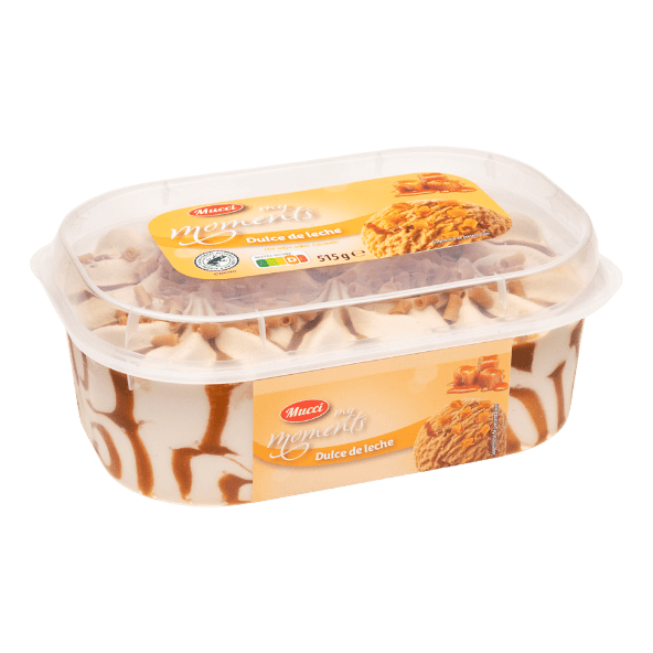 MUCCI® - Tarrina de dulce de leche y caramelo