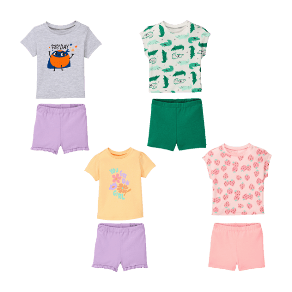 LILY & DAN® - Conjunto de camiseta y pantalón