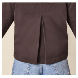 Gabardina corta para mujer