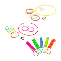 Pulseras o accesorios fluorescentes