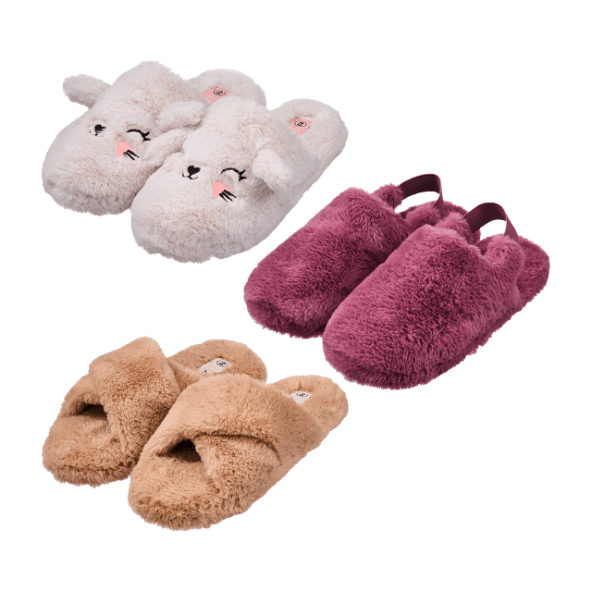 UP2FASHION® - Zapatillas de peluche
