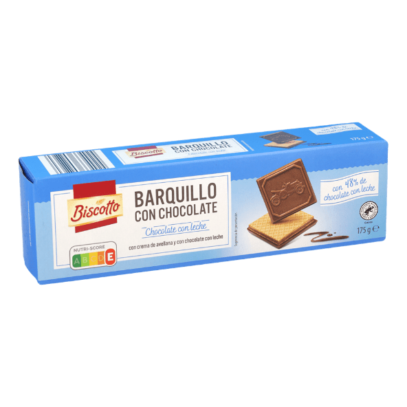 BISCOTTO® - Barquillos de chocolate con leche