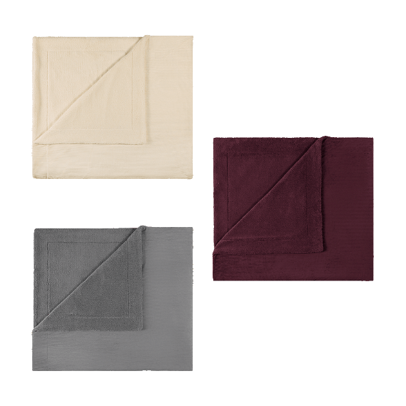 HOME CREATION® - Manta XXL aspecto pana