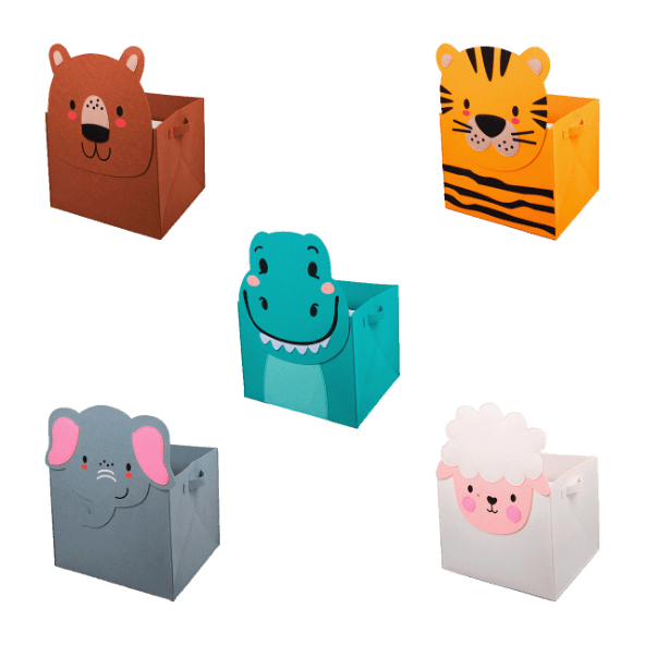 HOME CREATION® - Cesta de fieltro infantil