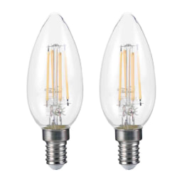 Bombillas LED de filamento E14 pack 2