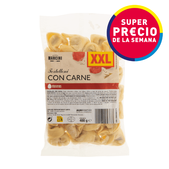 MAMMA MANCINI® - Pasta rellena carne XXL