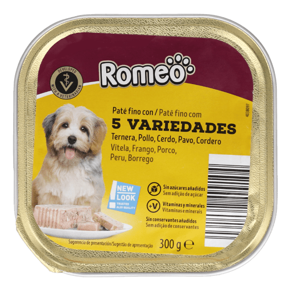 ROMEO® - Paté  con ternera y aves para perros