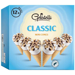 Mini conos helado surt. (clásico/chocolate/fresa)