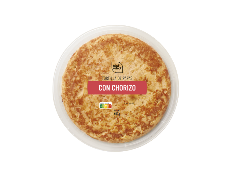 Tortilla de patatas con chorizo