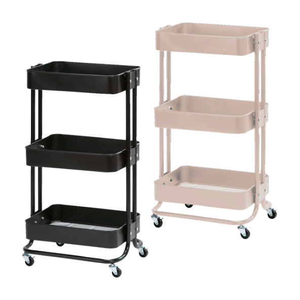 HOME CREATION® - Carrito multiusos con 3 cestas