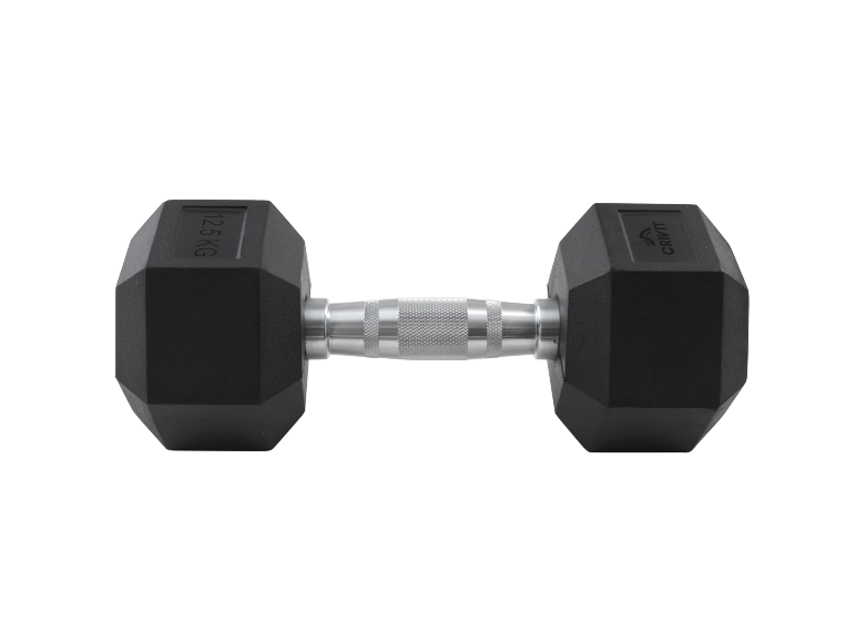 CRIVIT - Mancuerna hexagonal, 12,5 kg