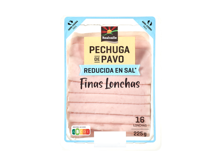Pechuga de pavo reducida en sal