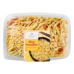 Fideos de arroz con verduras