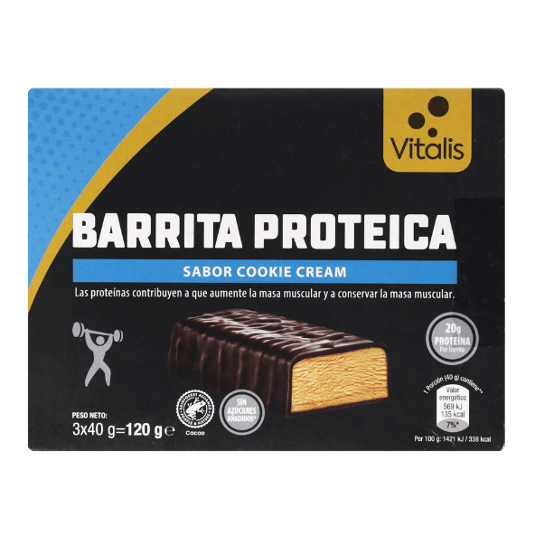 VITALIS® - Barrita proteica sabor cookie cream