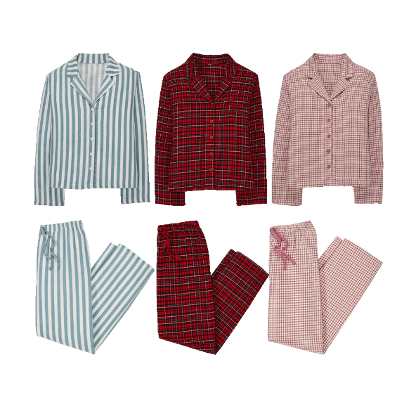 UP2FASHION® - Pijama camisero de franela