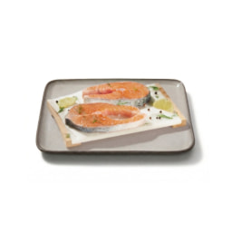 2 rodajas de salmón