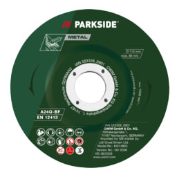 PARKSIDE® - Juego de discos de láminas / Plato lijador con velcro y juego de lija / Disco de limpieza / Juego de discos de desbaste