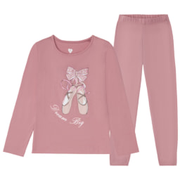 Pijama rosa júnior