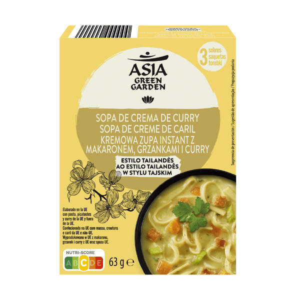 ASIA GREEN GARDEN® - Sopa de crema de curry