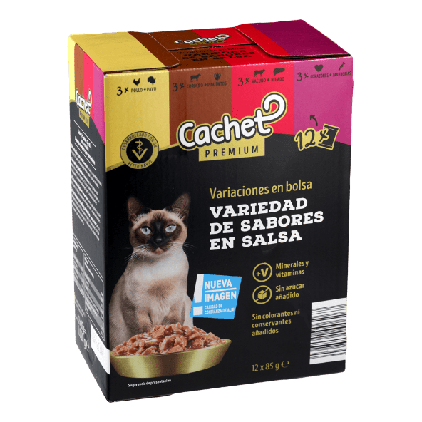 CACHET® - Comida en salsa para gatos de carne