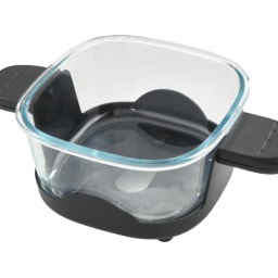 Freidora de aire de vidrio 1500 W 4 L