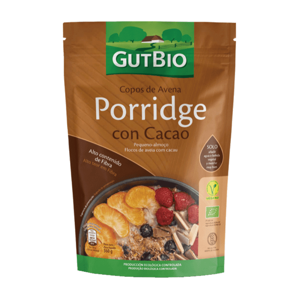 GUTBIO® Porridge con cacao ecológico sin gluten