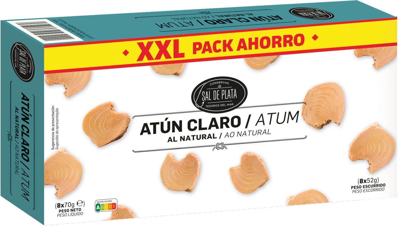SAL DE PLATA® - Atún claro al natural XXL