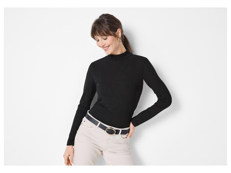 Jersey de punto acanalado para mujer