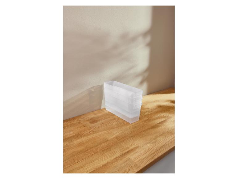 Organizador de frigorífico sin tapa, juego de 3, 3,4 L.