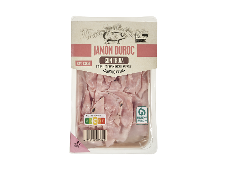 - - Jamón duroc cocido con trufa