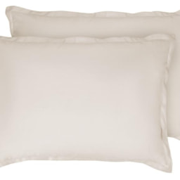 Funda de almohada reversible de satén de microfibra 50 x 75 cm, pack 2