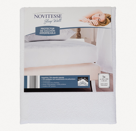 NOVITESSE® Protector de colchón impermeable