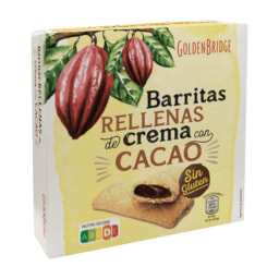 GOLDEN BRIDGE® Barritas rellenas de crema de cacao