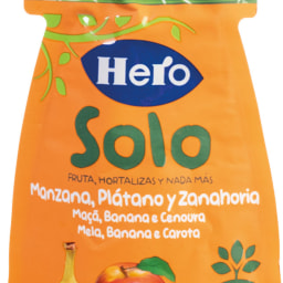 HERO® - Bolsita de manzana, plátano y zanahoria ecológicos