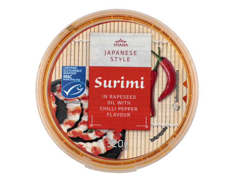 Colas de surimi