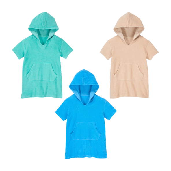 LILY & DAN® - Poncho tipo toalla