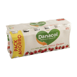 DANONE® - Bebida de leche fermentada 0% sabor fresa
