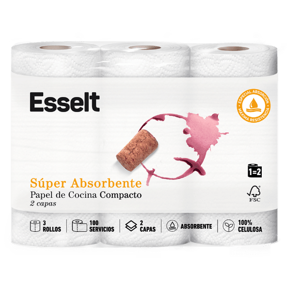 ESSELT® - Papel de cocina compacto