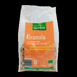 GUTBIO® Granola con naranja, chocolate y canela ecológica