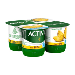 DANONE - ACTIVIA® - Bífidus desnatado con piña 0%