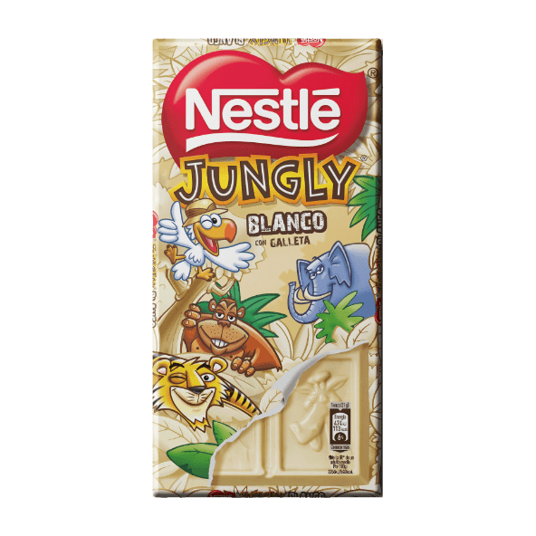 NESTLÉ® - Tableta chocolate blanco Jungly