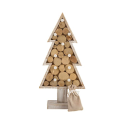 Árbol de Navidad de madera con LED