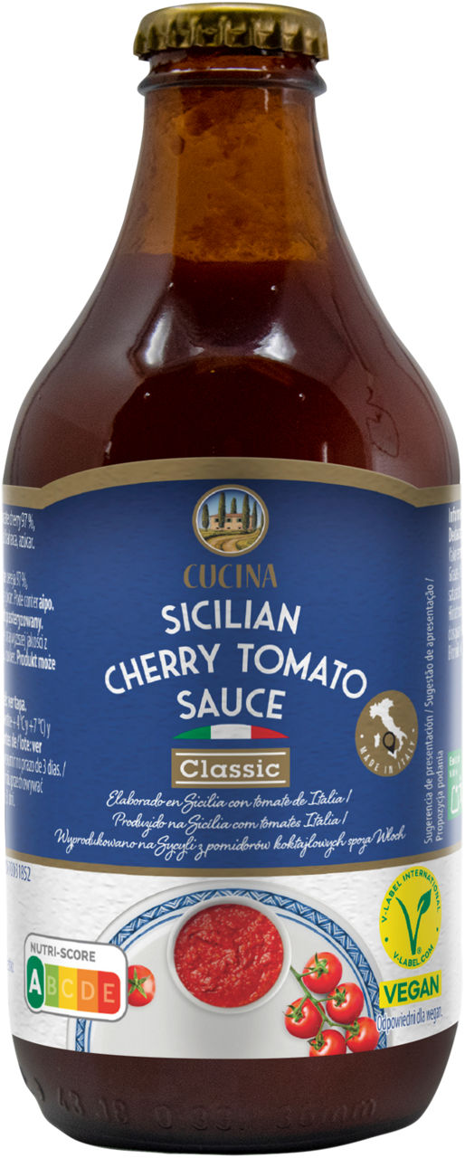 CUCINA® - Salsa de tomate cherry clásica