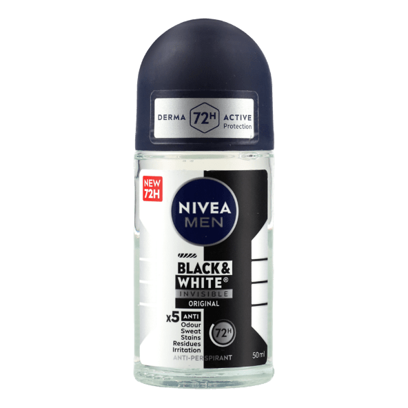 NIVEA® - Desodorante roll on black&white men