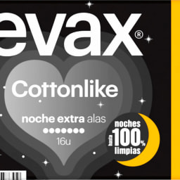 EVAX® - Compresas noche extra con alas