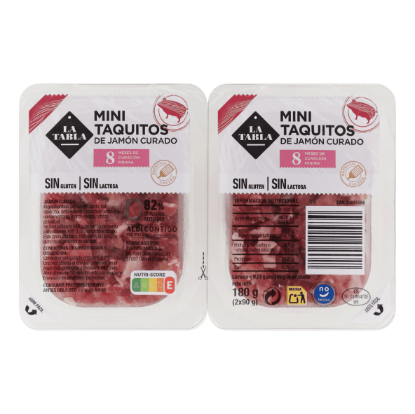 LA TABLA® - Minitaquitos de jamón curado