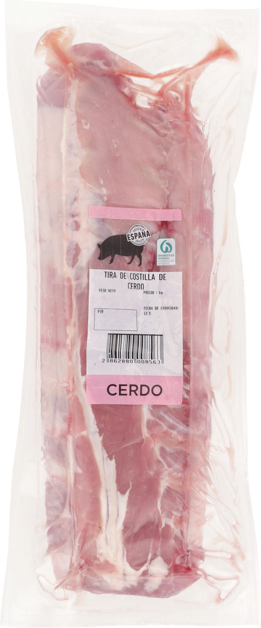Tira de costilla de cerdo