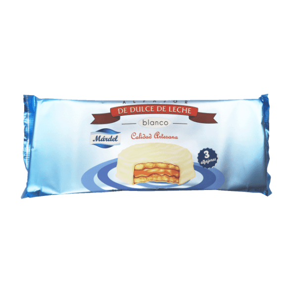 MÁRDEL® - Alfajores de chocolate blanco