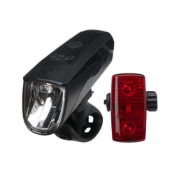 CRIVIT - Set de faros LED de bicicleta con función de frenado de urgencia, 2 piezas