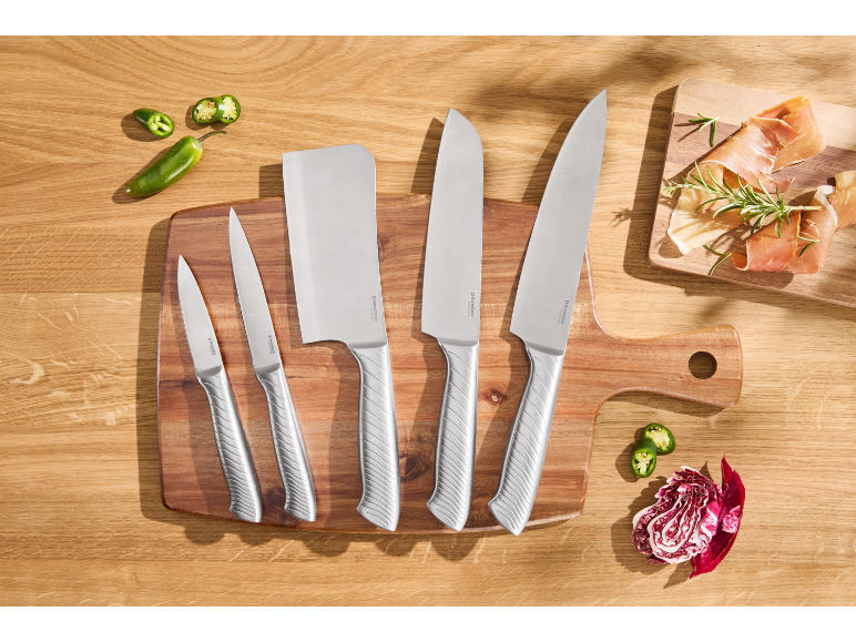 SILVERCREST® - Set de cuchillos de acero inoxidable, 5 piezas